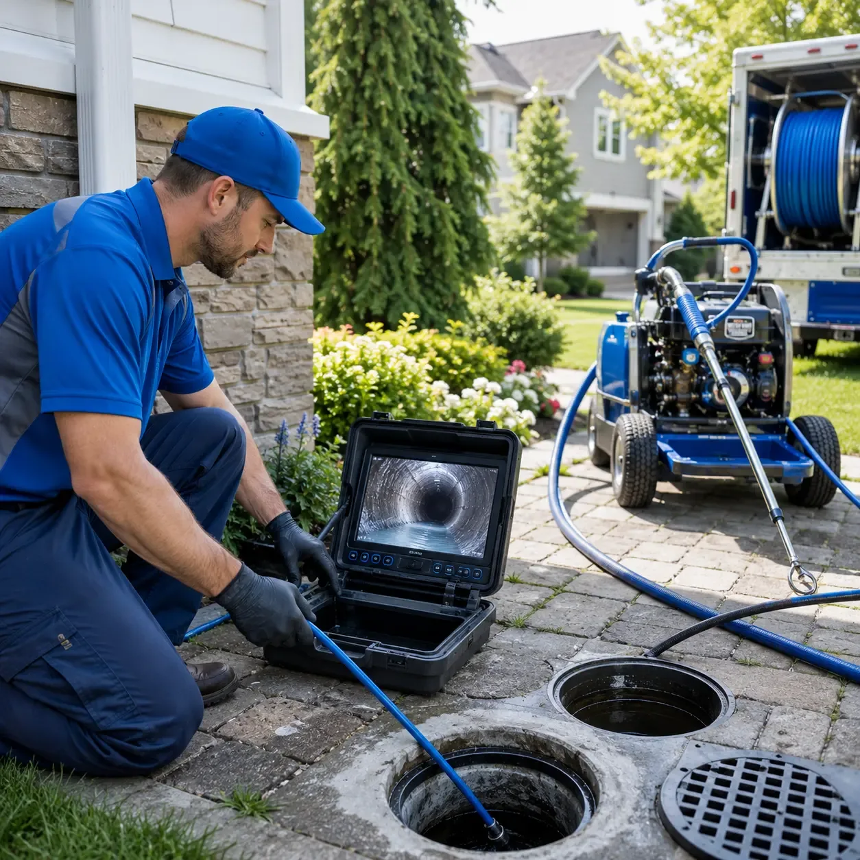 Outdoor drain cleaning professionals serving Portsmouth, RI