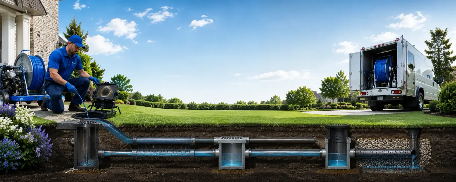 Outdoor drain cleaning information for Portsmouth, RI
